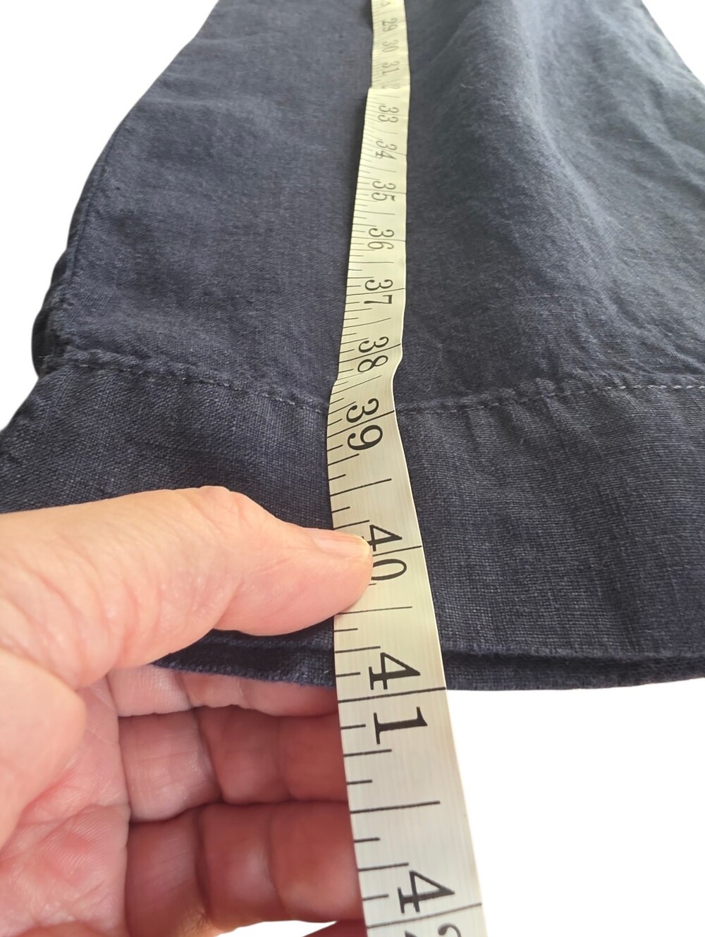 Lily Pulitzer Wide-Leg Navy Linen Pants Size 14 - Picture 12 of 12